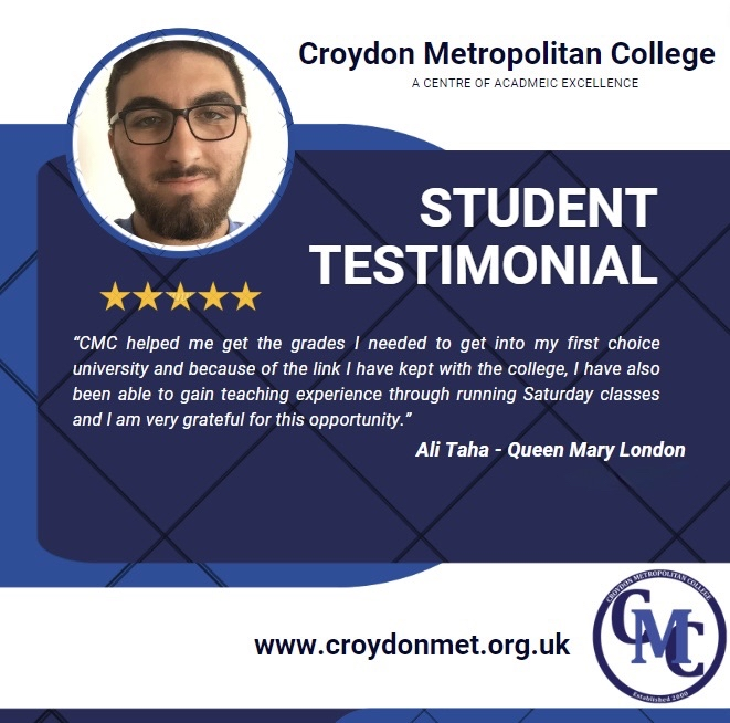 Portrait of Ali, studying at King's College London